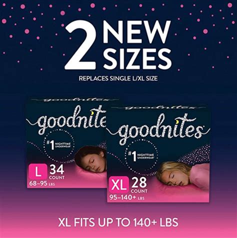 2x NEW Goodnites Girls XL Diapers – ConvertUps®