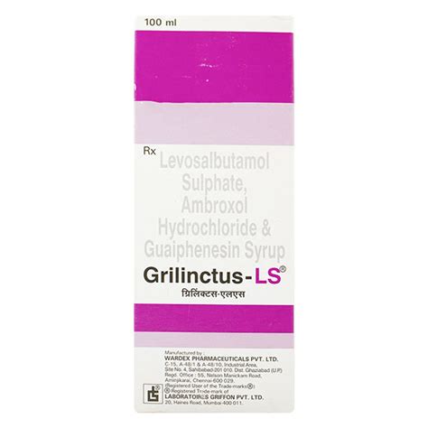 Grilinctus LS Syrup 100ml Price Uses Side Effects Netmeds