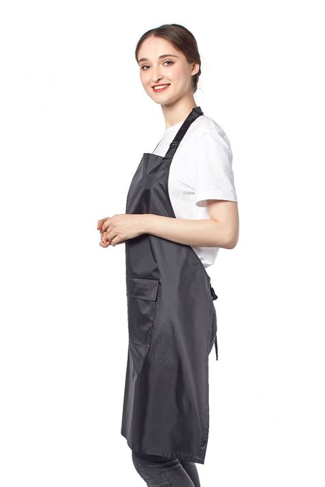 UK Wipeable Sanitizable Waterproof PVC Apron With Adjustable Neck Strap