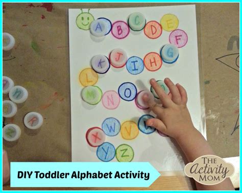 Free Toddler Alphabet Activity - The Activity Mom