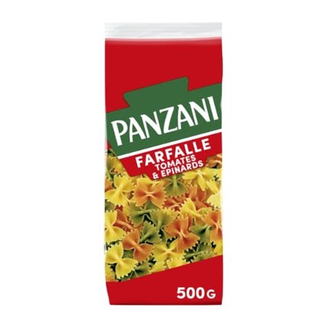 Pâtes farfalle tomates et épinards PANZANI le paquet de 500g à Prix