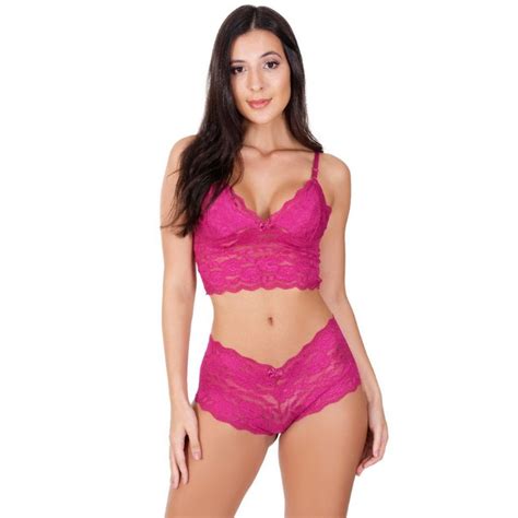 Conjunto Lingerie Renda Sexy Envio Imediato Shopee Brasil