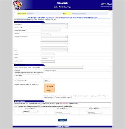 Bitsat Registration Dates Fees Steps To Fill Application Form