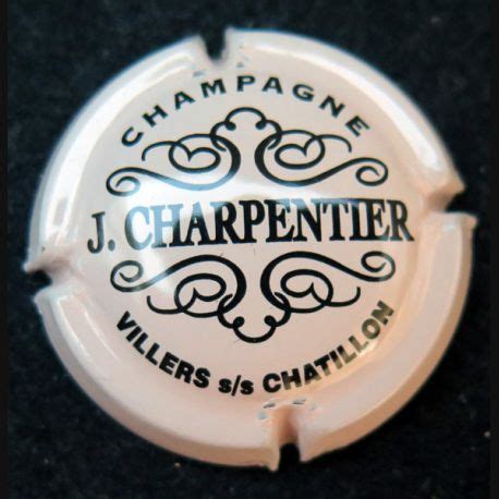 Capsule Muselet De Champagne J Charpentier J N Rose P Le Et Noir