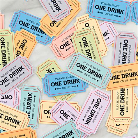 Free Drink Ticket Template