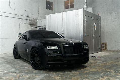 Sinister Custom Blacked Out Rolls Royce Ghost On Matte Black Adv1 Wheels Rolls Royce Rolls