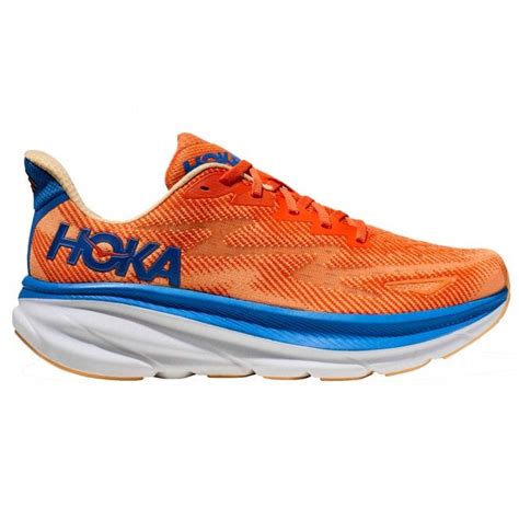 Hoka Clifton 9 Mens Running Shoes Vibrant Orange Impala At