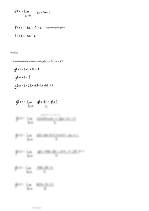 Solution Derivadas Por Definicion Nivel Studypool