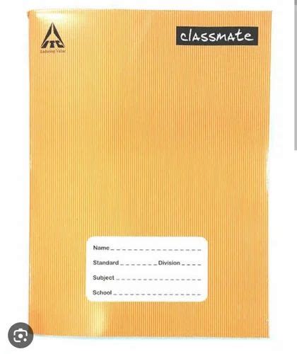 Hand Cover Laminated Paper Cover Classmate Notebooks Sheet Size 90pgs