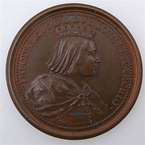 medailles des ducs de lorraine thierry  gertrude de flandres mm