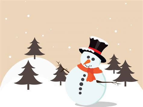 Christmas Snowman & Gift Powerpoint Templates - Christmas, Holidays ...