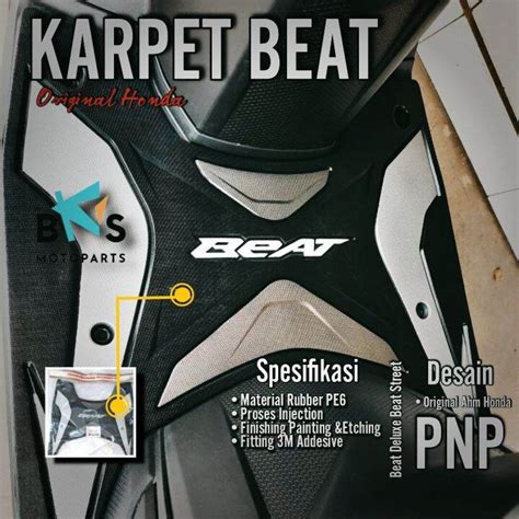 Karpet Pijakan Kaki Motor New Beat Deluxe Beat Street Ahm