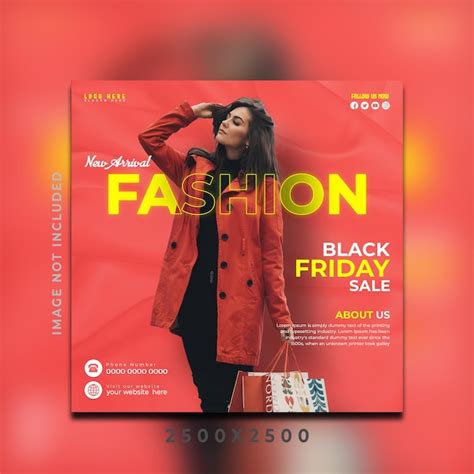 Premium PSD Fashion Sales Instagram Post Social Media Post Design