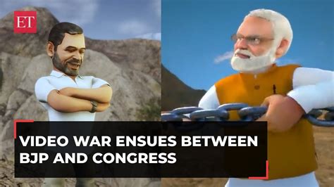 Congress Vs Bjp Animated Video Wars With Rahul Gandhi Pm Modi As Hero