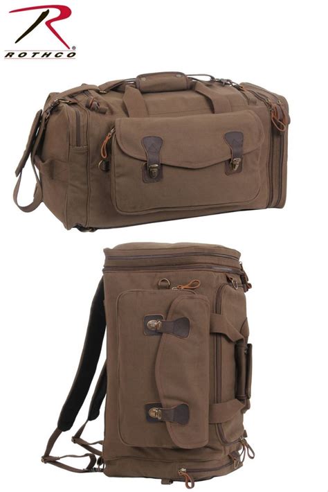 Rothco S Canvas Extended Stay Travel Duffle Bag Features Hideaway