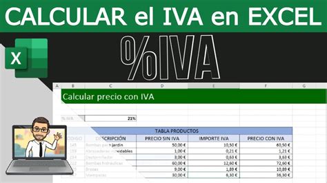 Como Calcular El Precio Con IVA En EXCEL YouTube