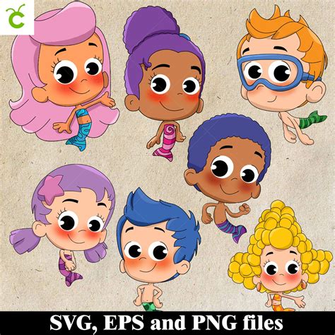 Bubble Guppies Svg Bundle Vector Cliparts Bubble Guppies Etsy Porn Sex Picture