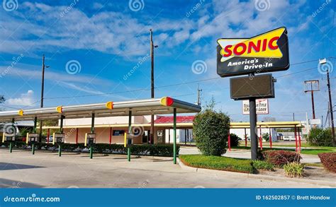 Sonic Drive-in Restaurant in Houston, Texas. Editorial Photography ...