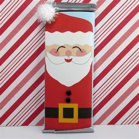 Christmas Santa Candy Bar Wrapper Printable