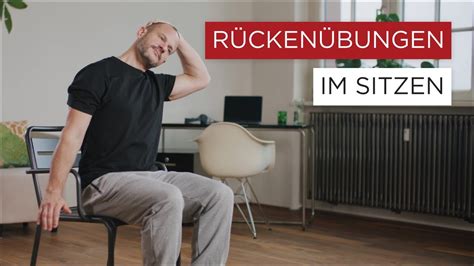 Rückenübungen im Sitzen YouTube