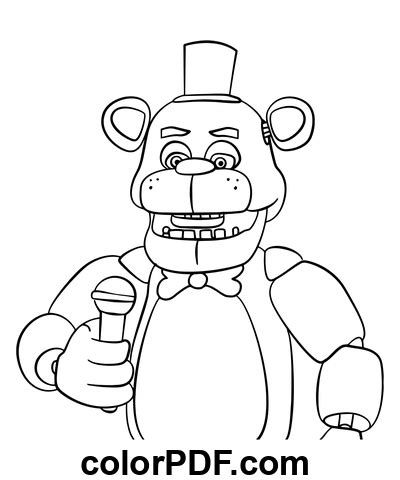 Animatronic Fazbear Fnaf Disegni Da Colorare E Libri In Pdf