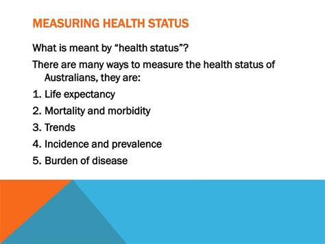 PPT Measurement Of Health Status PowerPoint Presentation Free