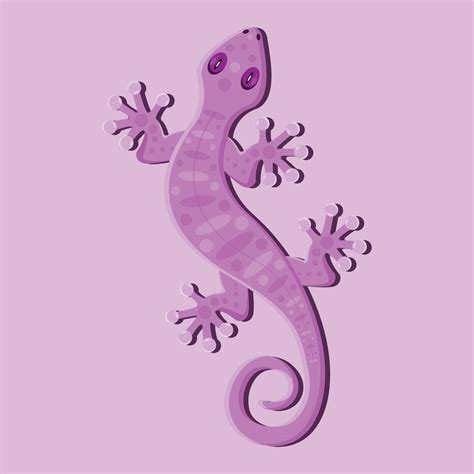 lizard vector in purple color and purple background 16564567 Vector Art ...