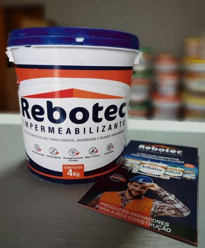 Rebotec 4 Kg 4kg Impermeabilizante Original Parcelamento Sem Juros