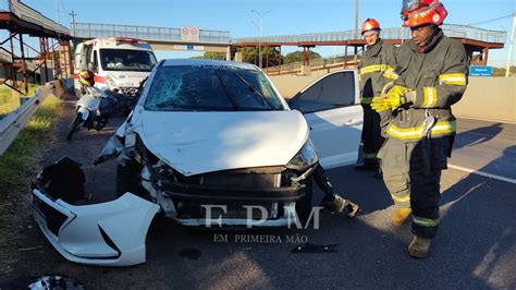 Motorista foge após provocar acidente na rodovia Cândido Portinari em