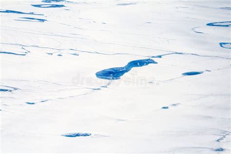 Aerial of Icy Landscape in Alaska Stock Photo - Image of aerial, snow ...