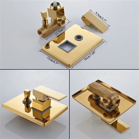 Uythner смеситель для ванной комнаты Золотой Дождь Душ Ванна кран ...