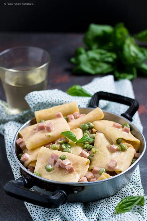 Pasta Piselli E Prosciutto Cotto Cremosa Ricetta Facile E Veloce