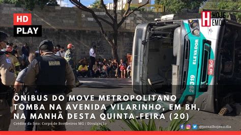 Nibus Do Move Metropolitano Tomba Na Avenida Vilarinho Em Venda Nova