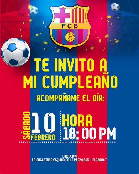 INVITACIÓN EMÁTICA BARCA Plantillas para invitación de cumpleaños