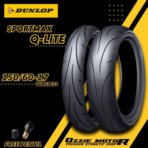 Jual Ban Dunlop Q Lite Sportmax Ring Ban Tubeless Ukuran