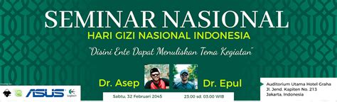 Spanduk Seminar Nasional Hari Gizi, Corel, Illustrator, Inkscape