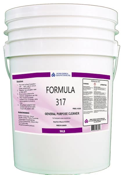 FORMULA 317 Crown Chemical Manufacturing Inc