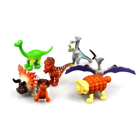 Hot Cute 7Pcs/lot The Good Dinosaur Action Toys Figures Dinosaur Action ...