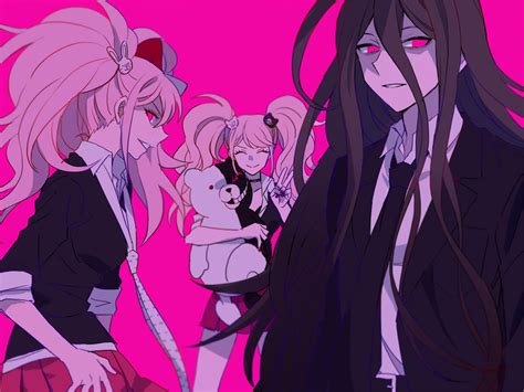 Enoshima Junko Monokuma Kamukura Izuru And Ikusaba Mukuro