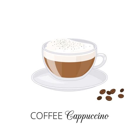 Capuchino De Caf De Dibujos Animados Vector En Vecteezy