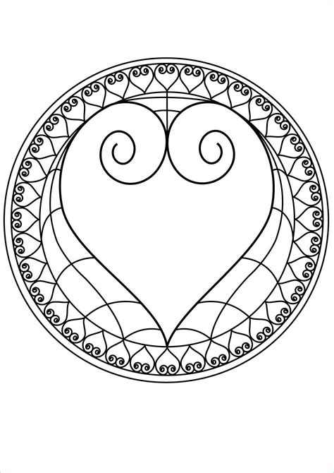 Inspirant De Dessin Coeur Mandala Photos Coloriage