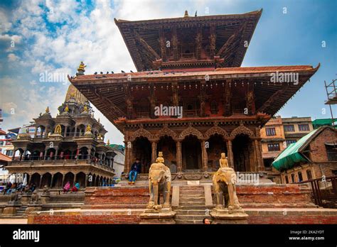 The Beautiful Architecture In The Historical Patan Durbar Square