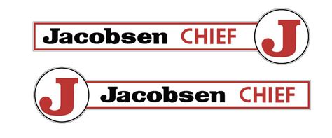 Jacobsen Chief J” Hood Decal Vintage Reproductions