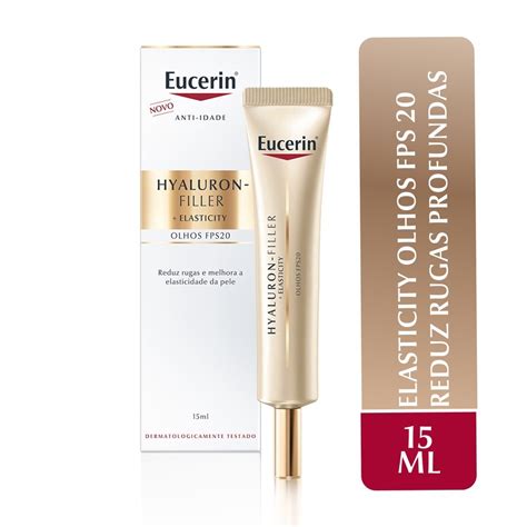 Creme Facial Anti Idade Eucerin Hyaluron Filler Elasticity Contorno