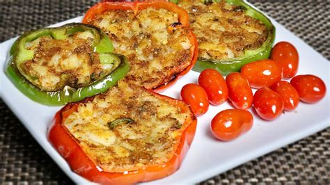 Stuffed Bell Peppers Stuffed Capsicum Manjula S Kitchen Indian Vegetarian Recipes Recipe