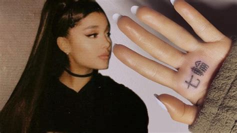 Ariana Grande Left Hand Tattoo Wiki Tattoo