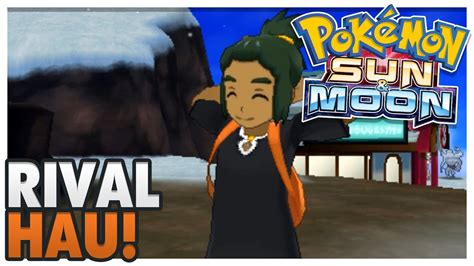 Pokemon Sun And Moon Final Rival Battle Vs Hau Youtube