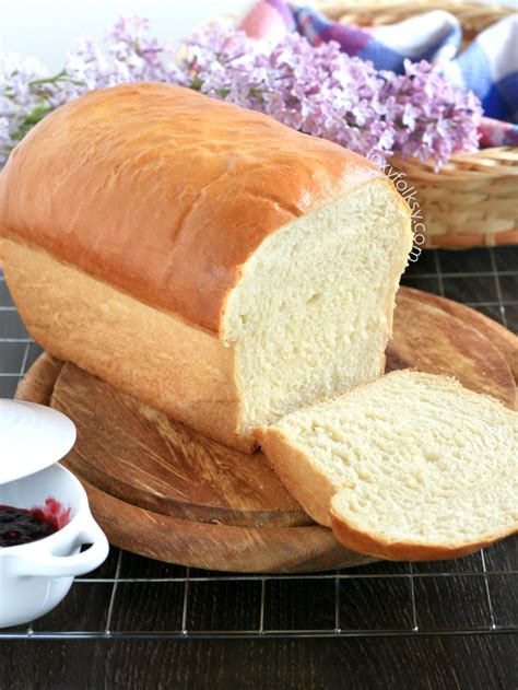 White Bread Recipe Foxy Folksy