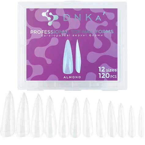 Szablon do przedłużania paznokci DNKa Reusable Upper Nail Forms Almond