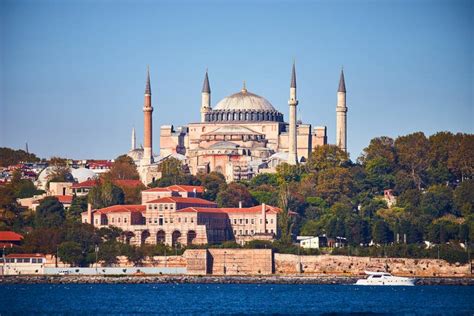 Ayasofya Museum Hagia Sophia In Sultan Ahmet Park In Eminonu Istanbul